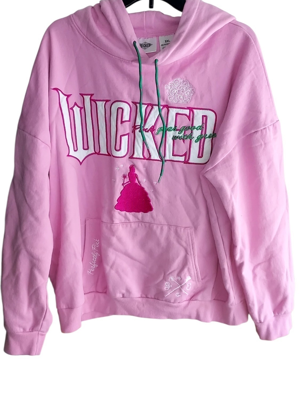 Wicked Graphic Pink Hoodie Sweatshirt - Women's Crew/Scoop
